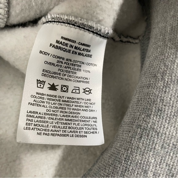 Nike Air Sweatshirt Men L Gray Fleece Pullover Crewneck - Picture 7 of 12
